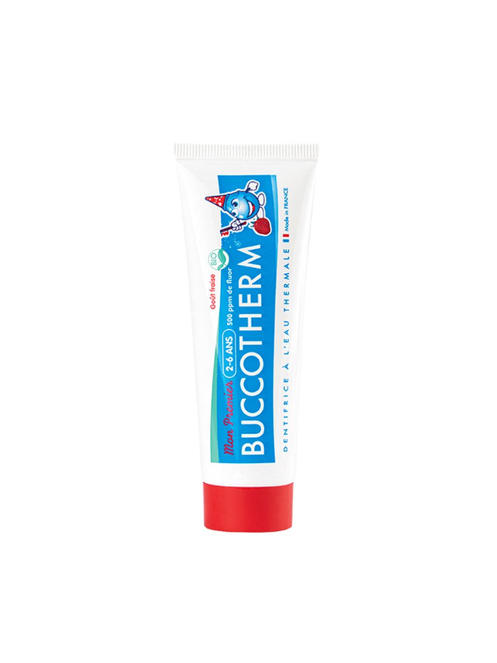 Детская зубная гель паста BUCCOTHERM® со вкусом клубники, 2–6 лет 