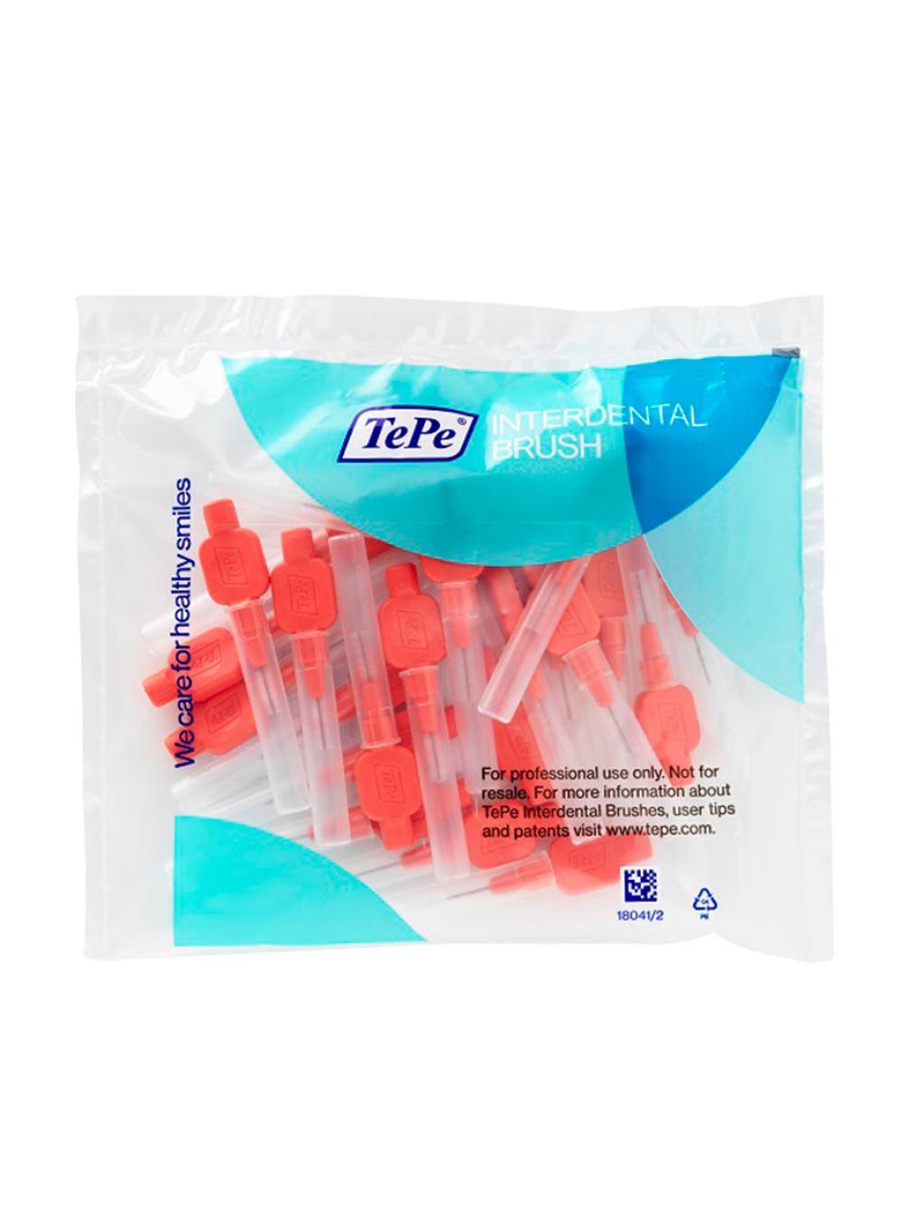 Межзубные ершики TePe  экстрамягкие Original x-soft Multipack. Размер 2 (0,5мм), светло-красный 