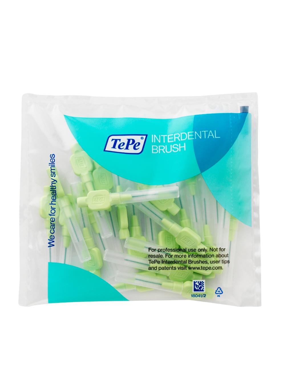 Межзубные ершики TePe  экстрамягкие Original x-soft Multipack. Размер 5 (0,8мм), светло-зеленый 