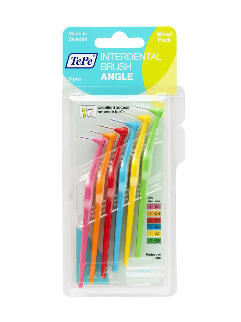 Межзубные ершики TePe Angle™ угловые Размер 0-5 (микс) 