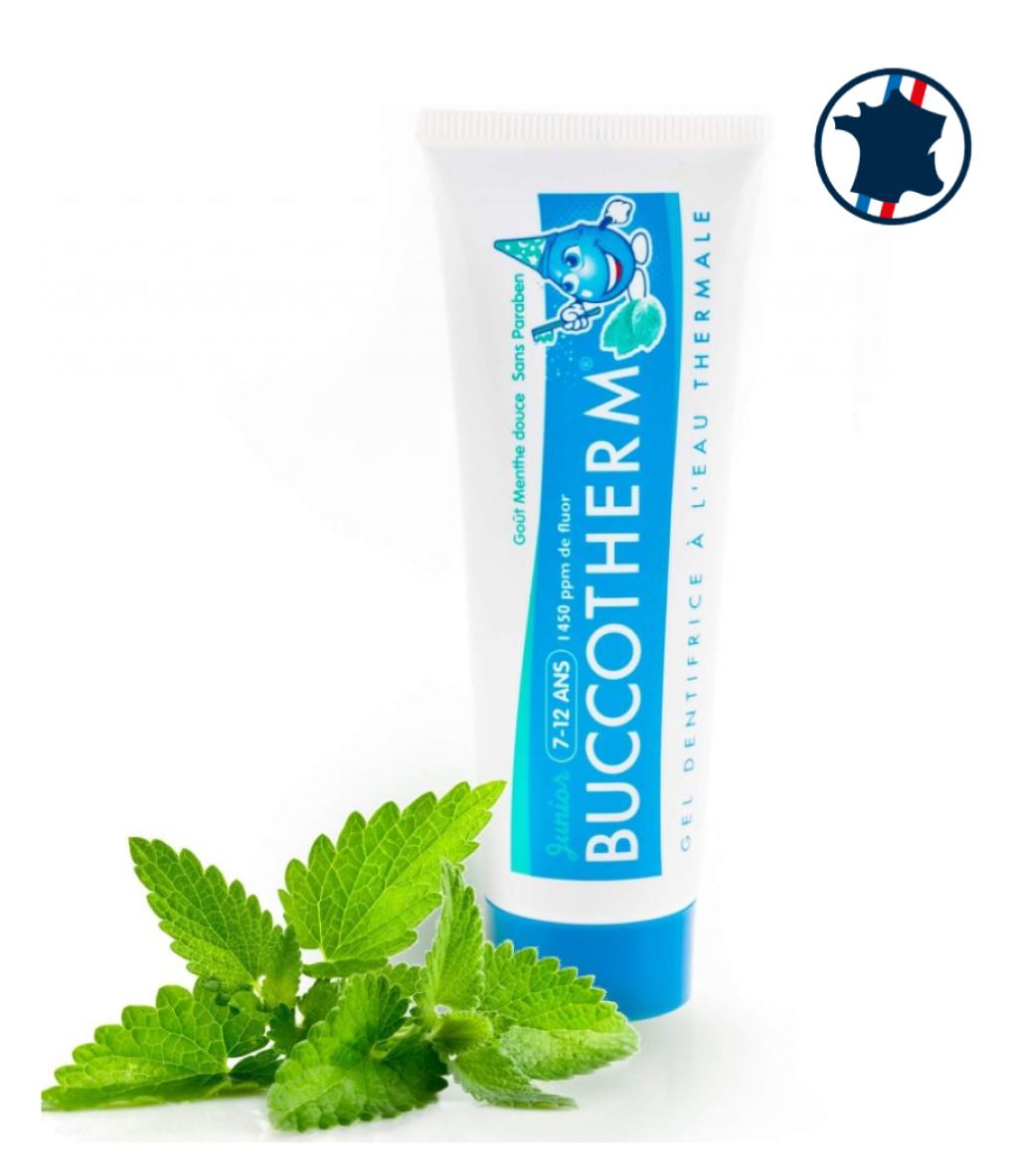 Детская зубная гель - паста BUCCOTHERM® со вкусом мяты, 7–12 лет