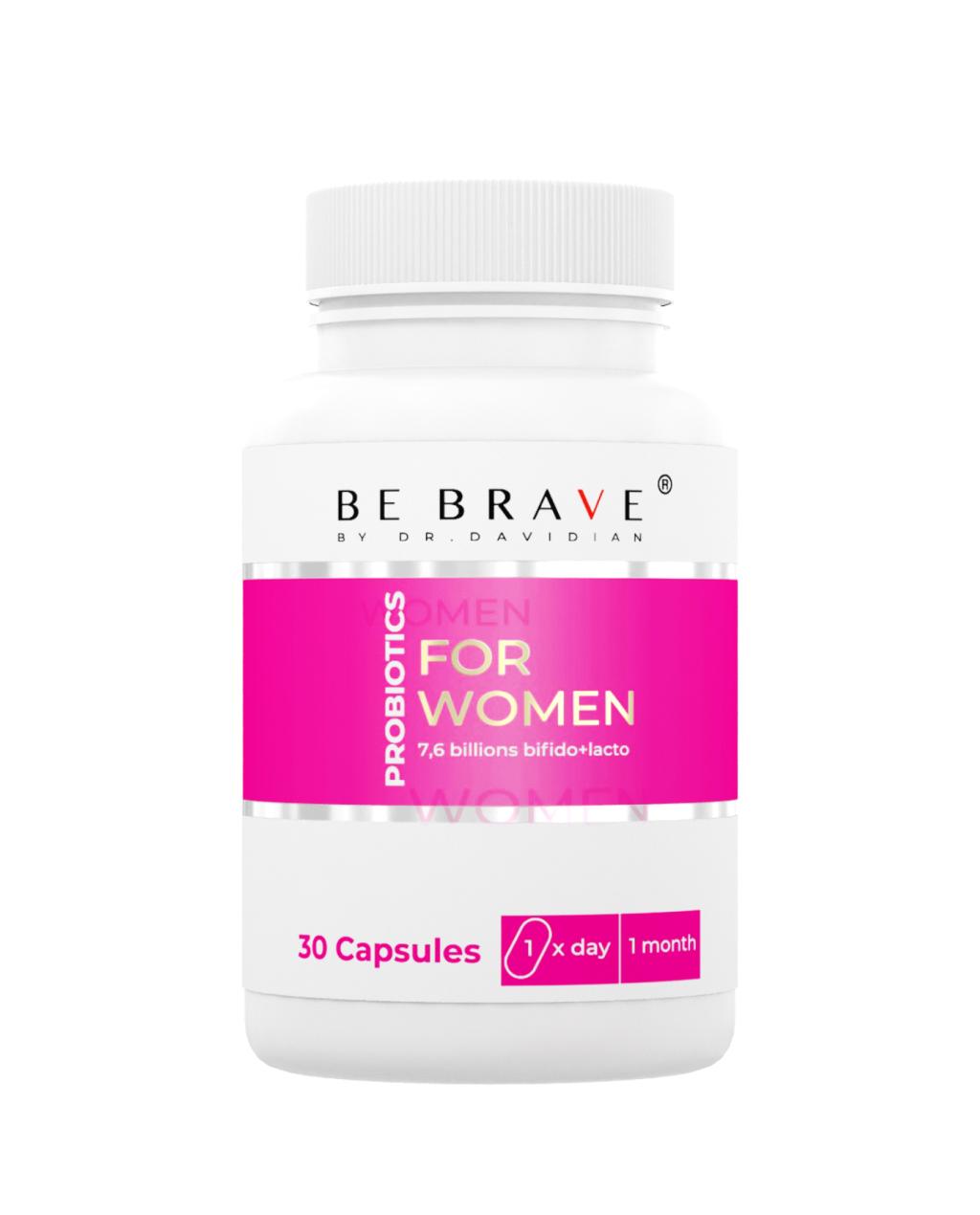 Пробиотики для женщин BE BRAVE® by DR. DAVIDIAN