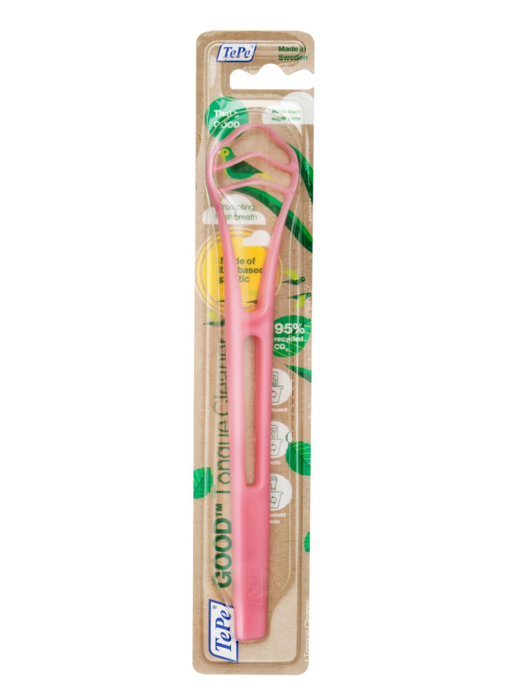 Скребок для языка TePe GOOD™ Tongue Cleaner, розовый 