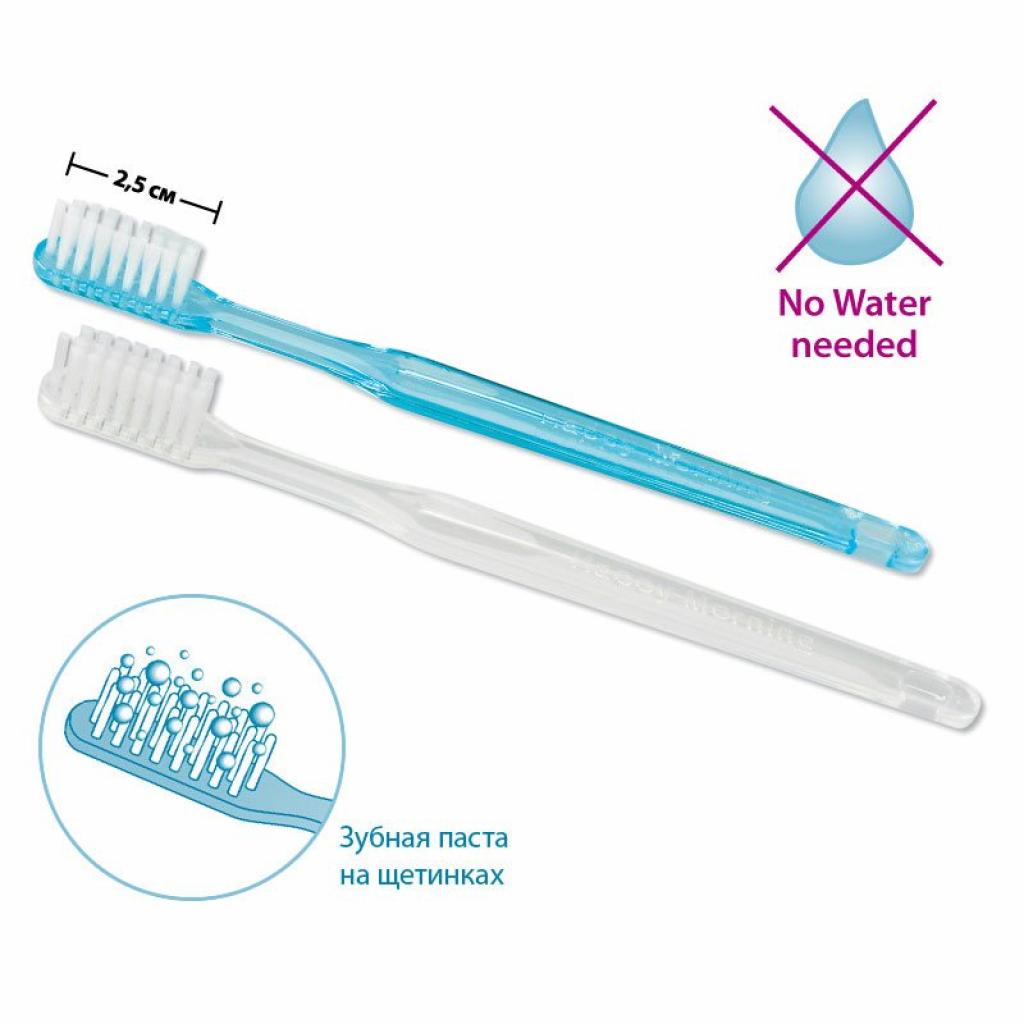 Одноразовая зубная щётка c напылением зубной пасты 