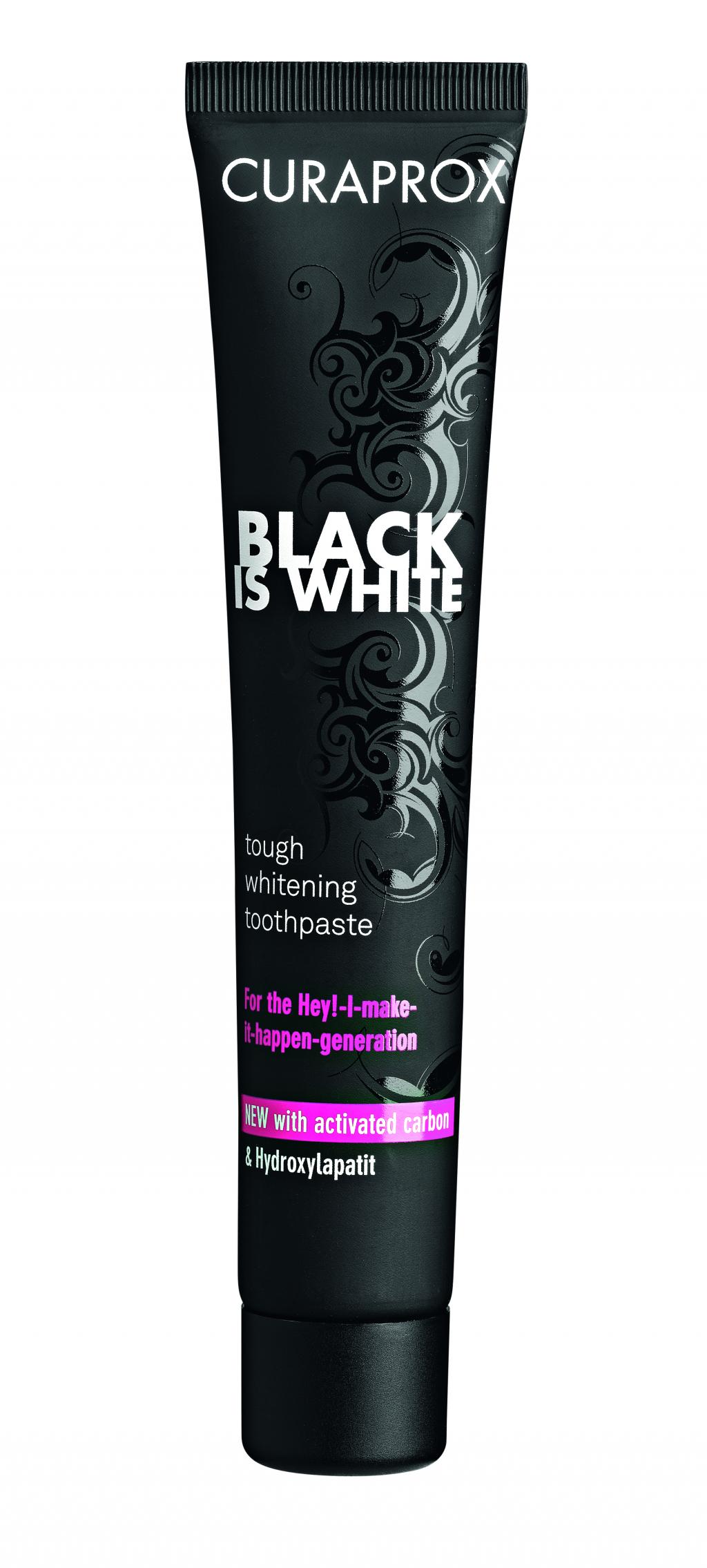 Отбеливающая зубная паста «Black is White» 