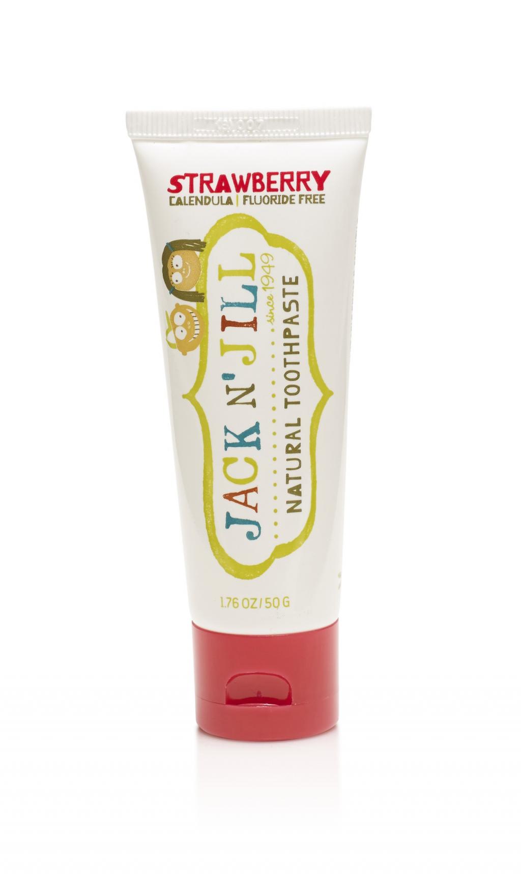 Зубная паста JACK`N`JILL со вкусом клубники и органическим экстрактом календулы 