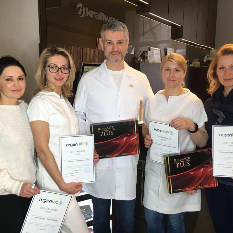 В клинике Крафтвэй прошел мастер-класс по инновационным комбинациям PRP - терапии и клеточному омоложению от швейцарской компании RegenLab!