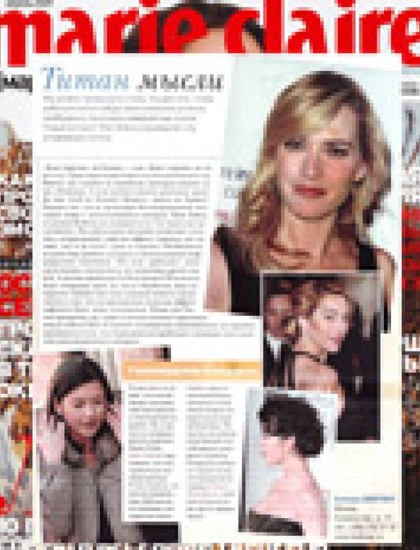 Безоперационная подтяжка кожи на аппарате Titan Solera (Marie Claire, апрель 2009)