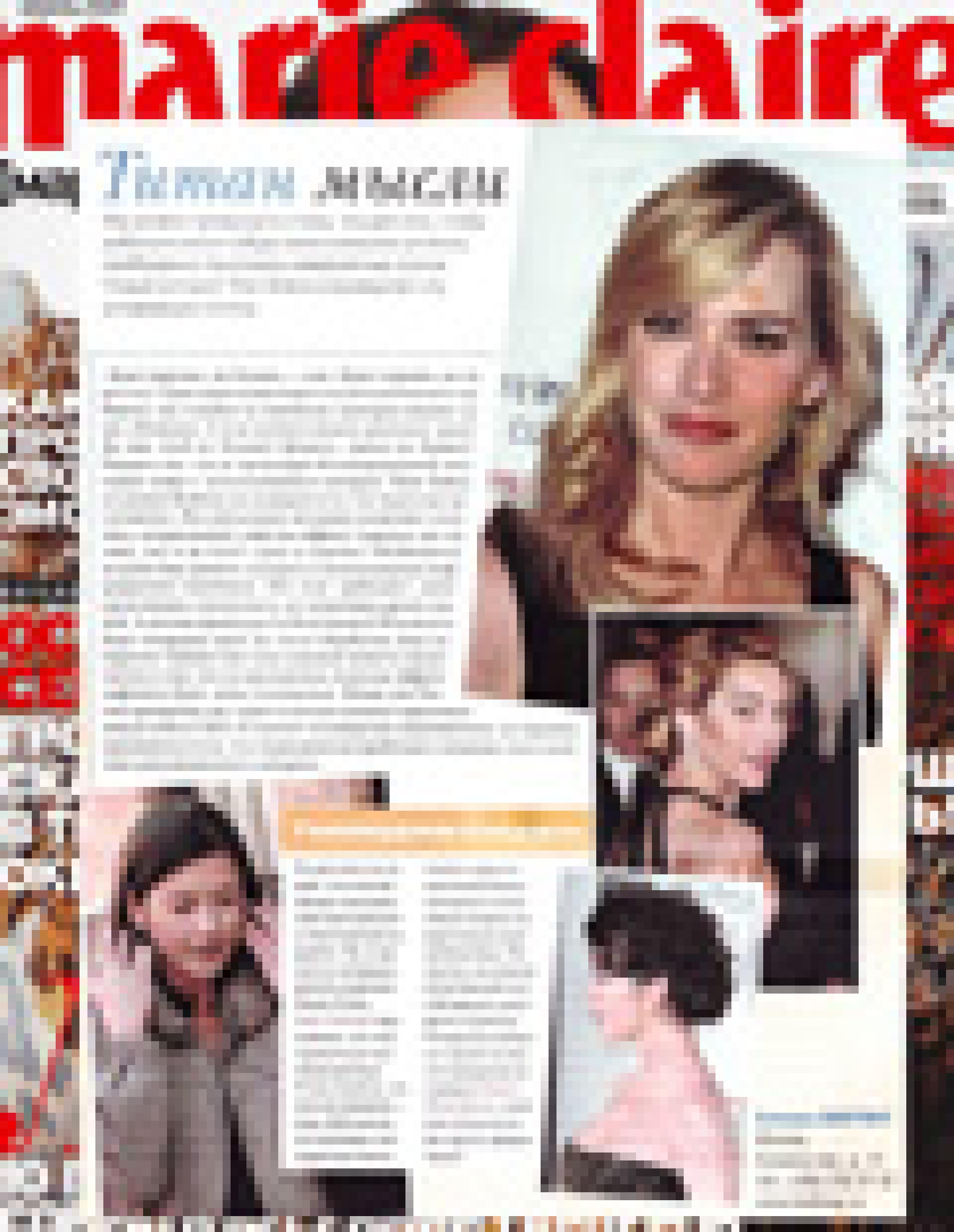 Безоперационная подтяжка кожи на аппарате Titan Solera (Marie Claire, апрель 2009)