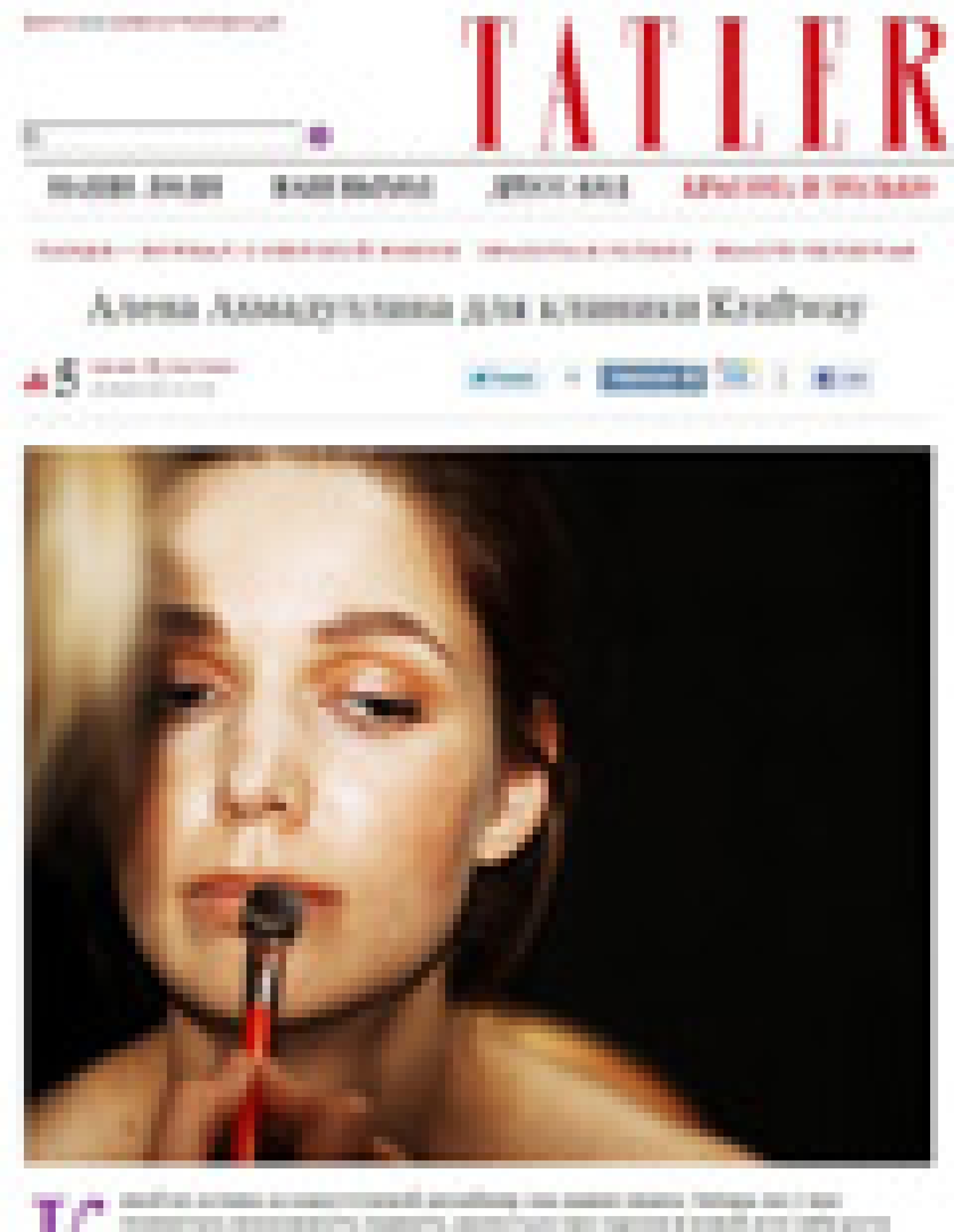 Алёна Ахмадуллина - для клиники Kraftway (Tatler.ru, июнь 2011)