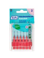 Межзубные ершики TePe сверхмягкие Extra soft pack блистер. Размер 2 (0,5мм), светло-красный